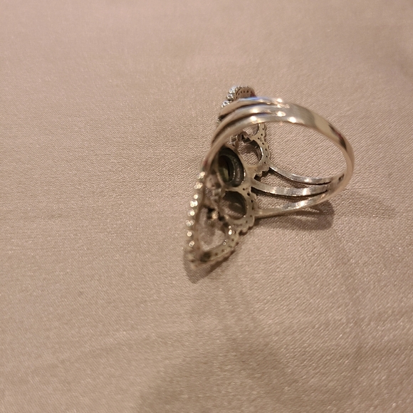 Sterling silver abalone shell ring - Picture 5 of 6